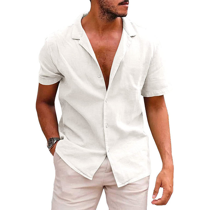 Men's Tops Casual Button Down Shirt Short  Shirt Summer Mens Clothing