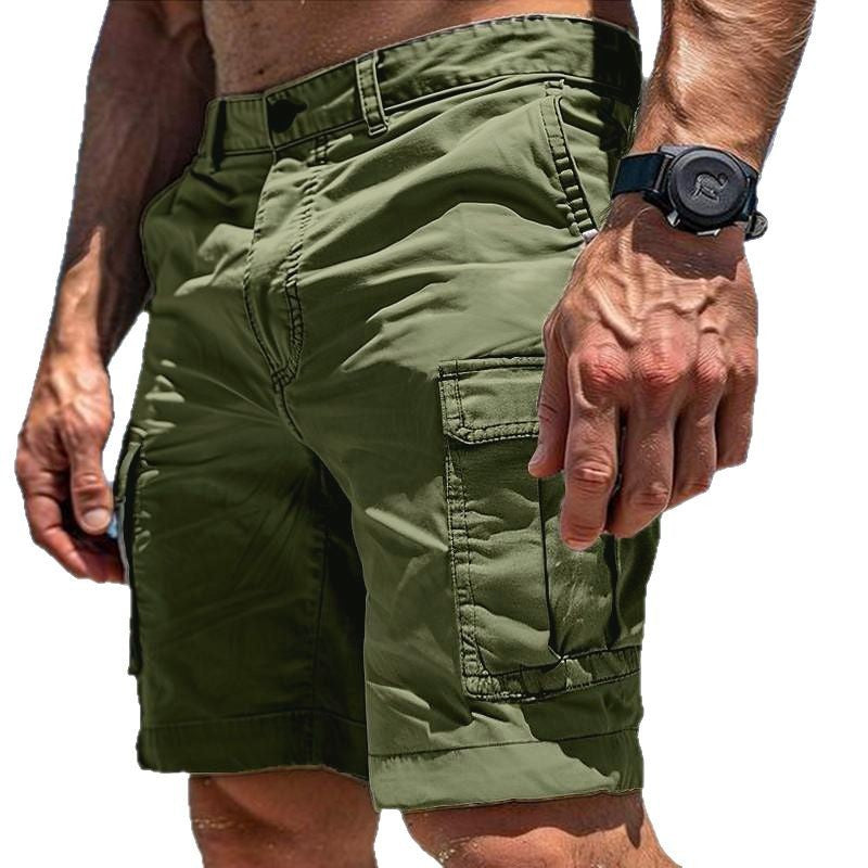 Premium quality Shorts Summer Multi-Pocket Button Zipper Pants