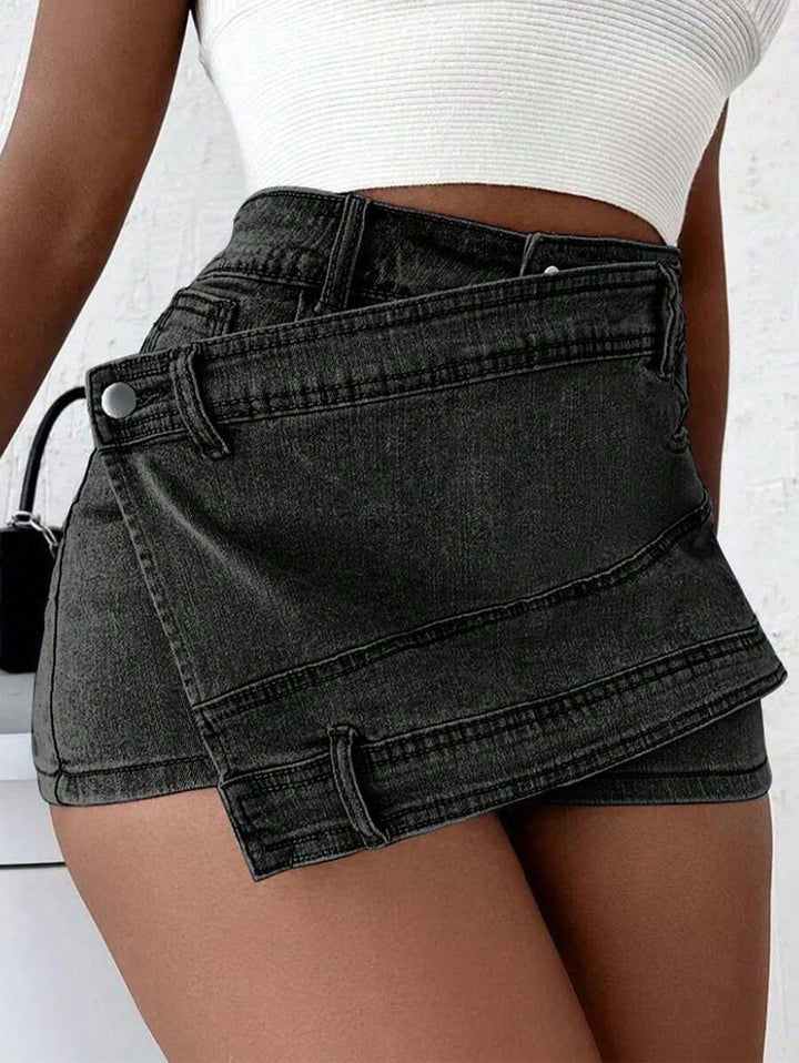 A-Line Skinny Denim Skorts Halloween Clothes Jeans